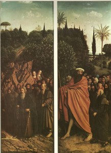 Jan Van Eyck: Il polittico di Gand - Eremiti e pellegrini